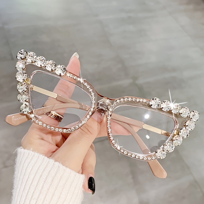 Rhinestone cat eye eyeglass frames online