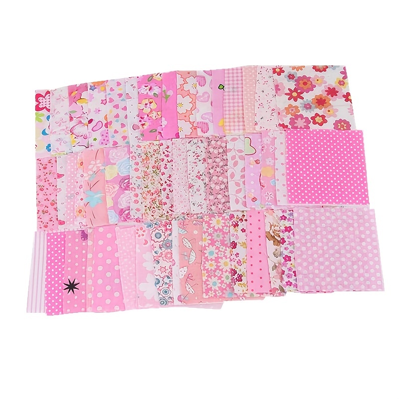 400Pcs 10X10cm Square Floral Cotton Fabric Patchwork Cloth for