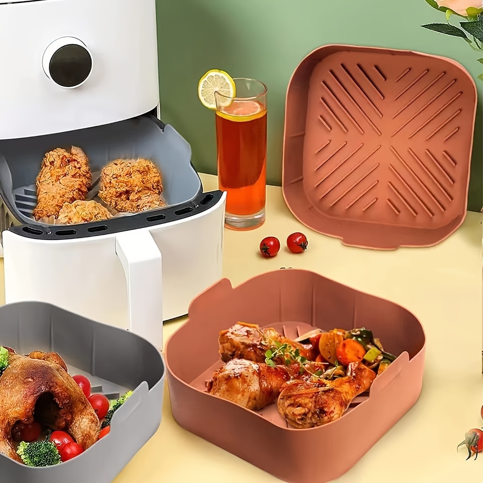 Air Fryers Oven Baking Tray Pan Reusable Fried Chicken Basket