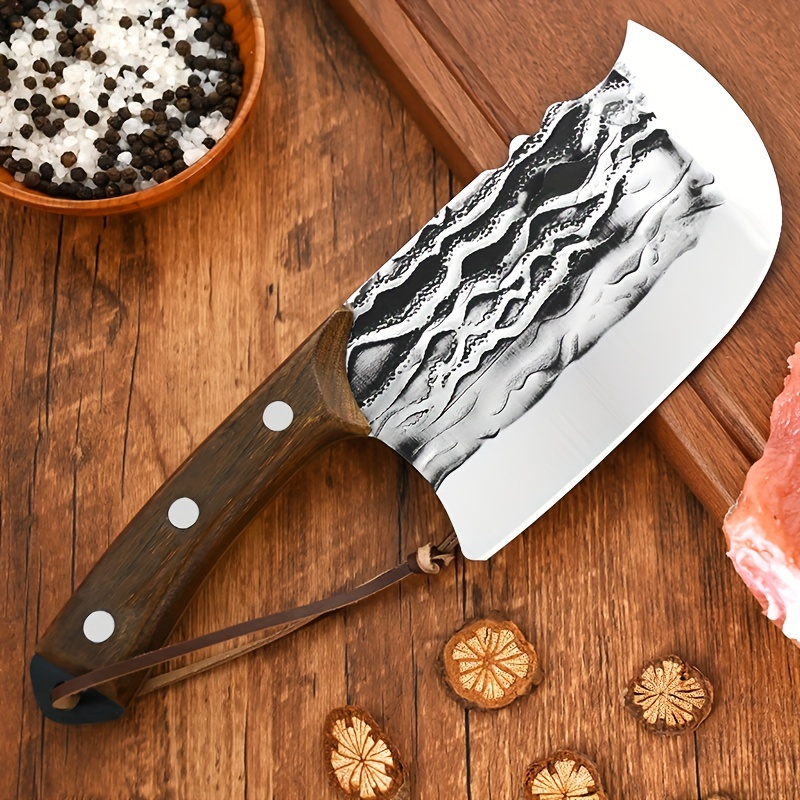 1pc, Forging Kitchen Knife Hammer Round Head Household Fish Killing Knife  Chef-specific Cutting Ladies Chopping Knife Kitchen Knife Kitchen Stuff Kit