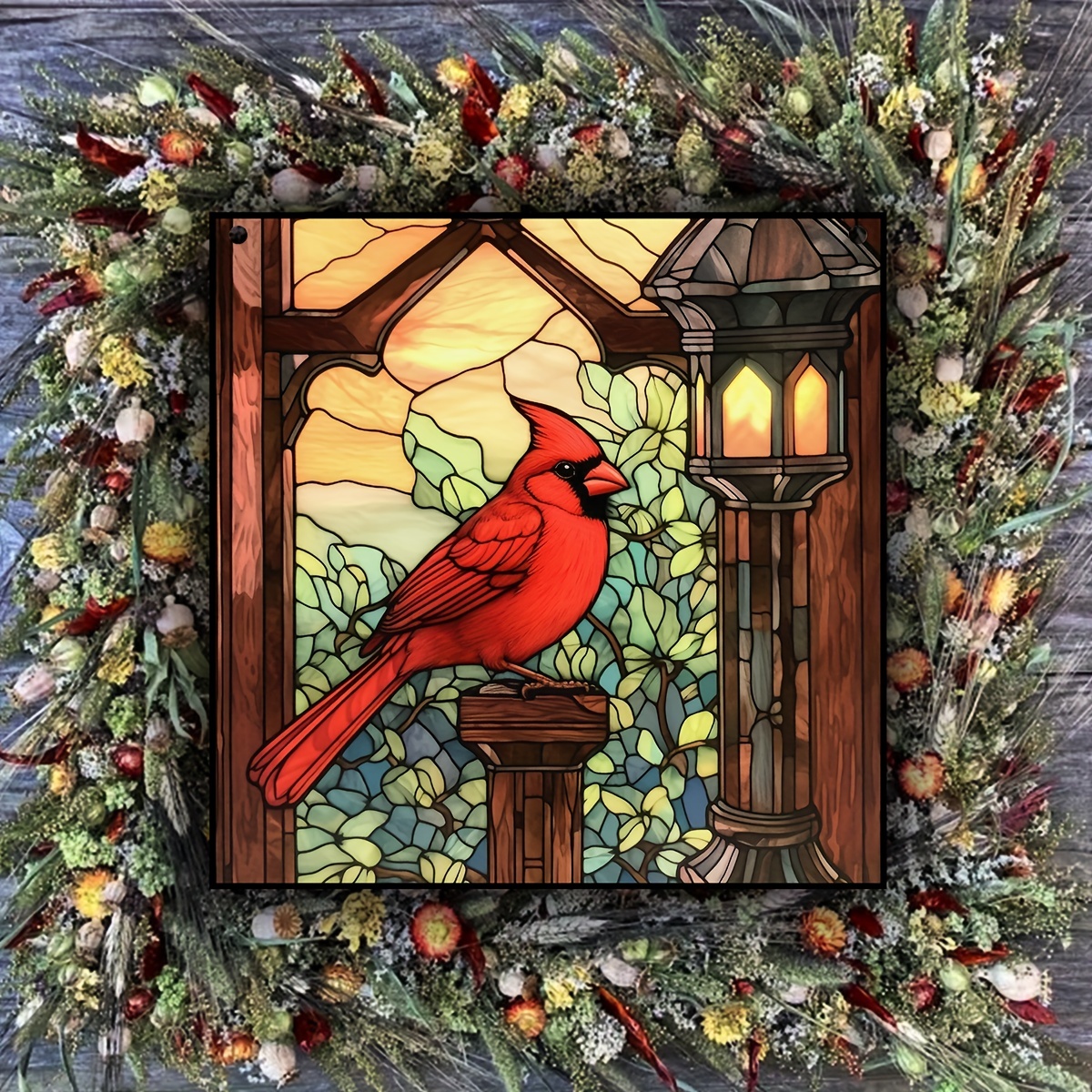 Cardinal Red Bird Suncatcher Cardinal Wall Window Hanging - Temu