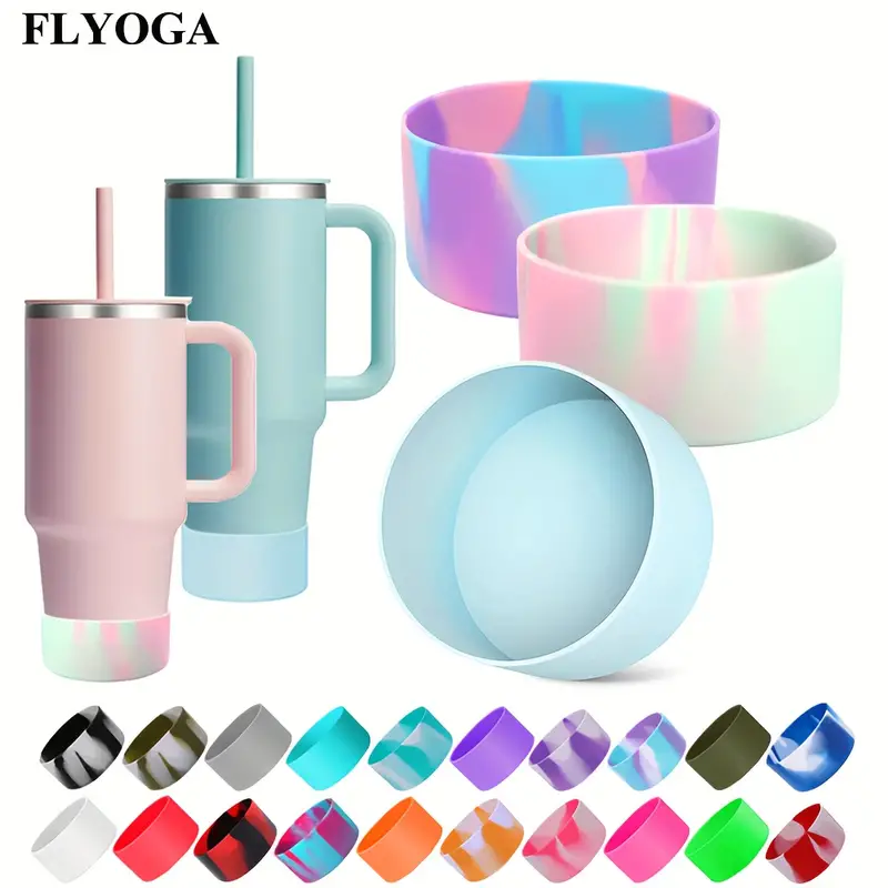 Flyoga Silicone Cup Protective Boot For Hydro Flask, All Around Travel  Tumbler, Non-slip Cup Bottom Sleeve, Cup Accessories - Temu