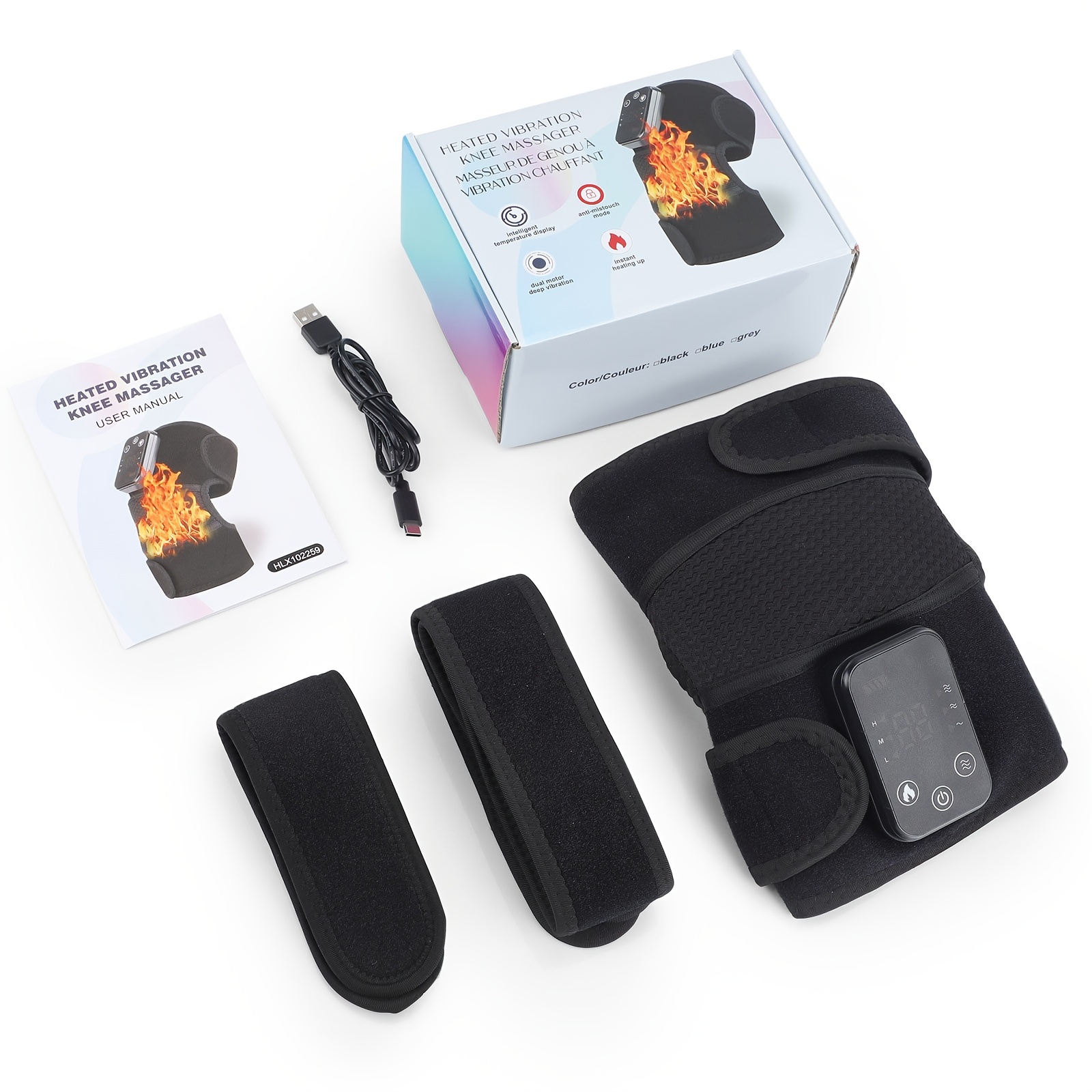 ONIYEA Knee Massager, Heated Knee Braces with Vibration, 3 Modes and 3  Intens