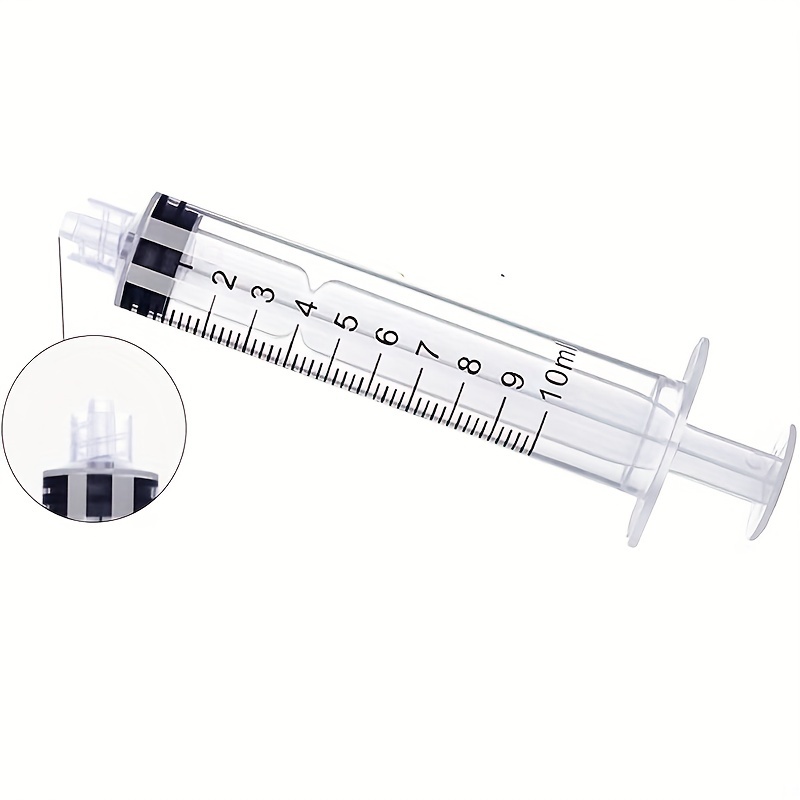 10ml Syringes 14Ga 1.5” Blunt Tip Needle Storage Caps – Glue Applicator,  Oil Dispensing (Pack of 5)