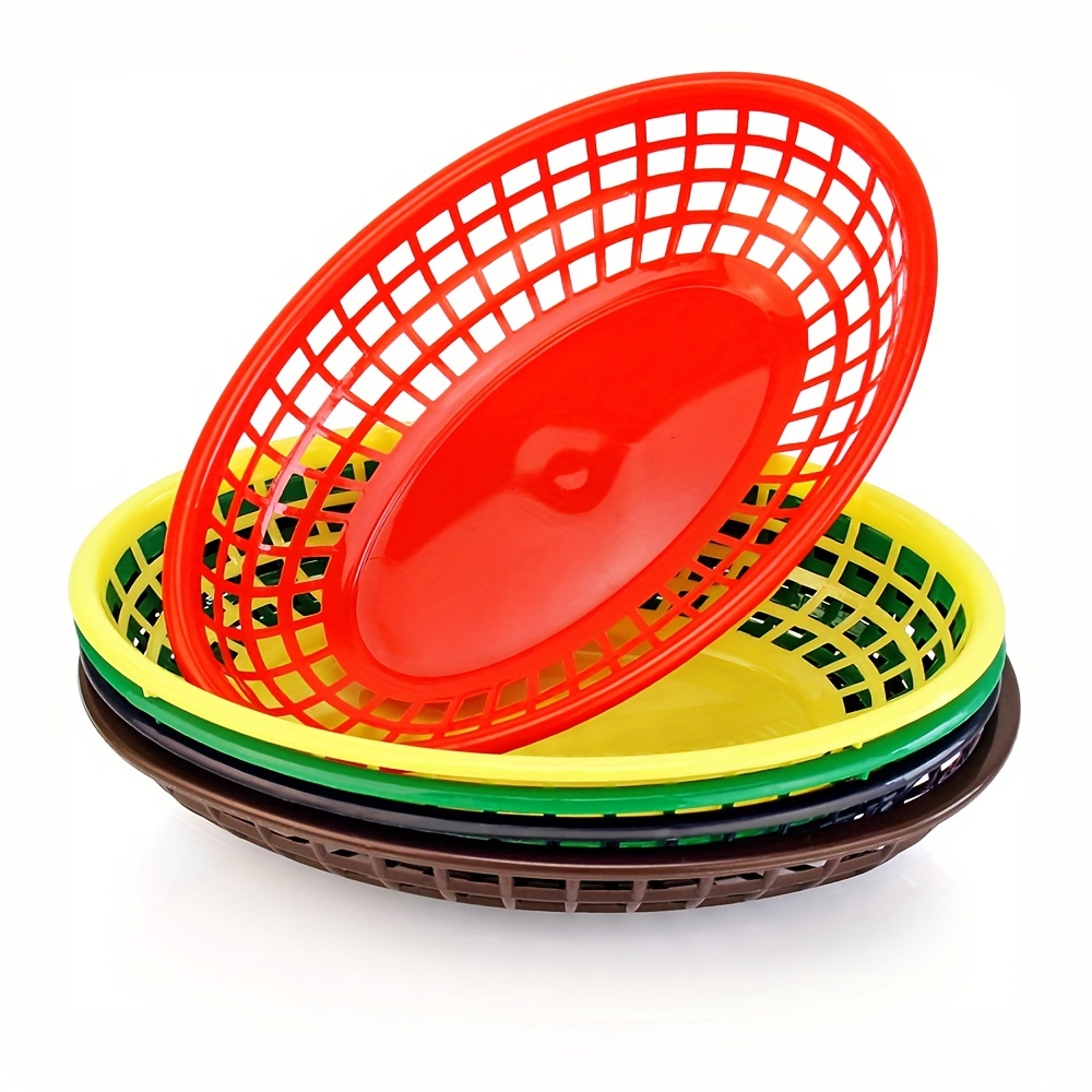 12 24 36pcs plastic food serving trays fast food basket food service tray restaurant basket for kitchen supplies fast food supplies hamburger fried chips tray serveware accessories