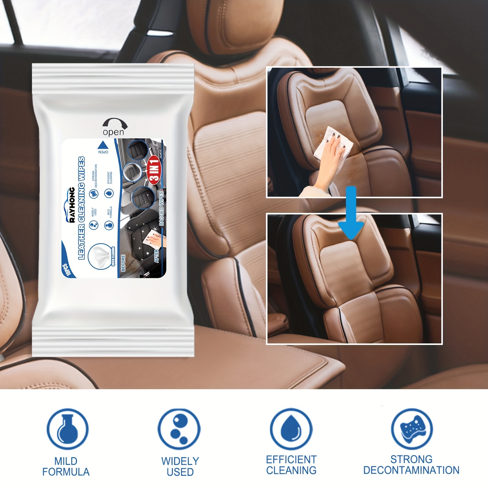 Keep Your Car Interior Looking Brand New With Our Wipes - Temu