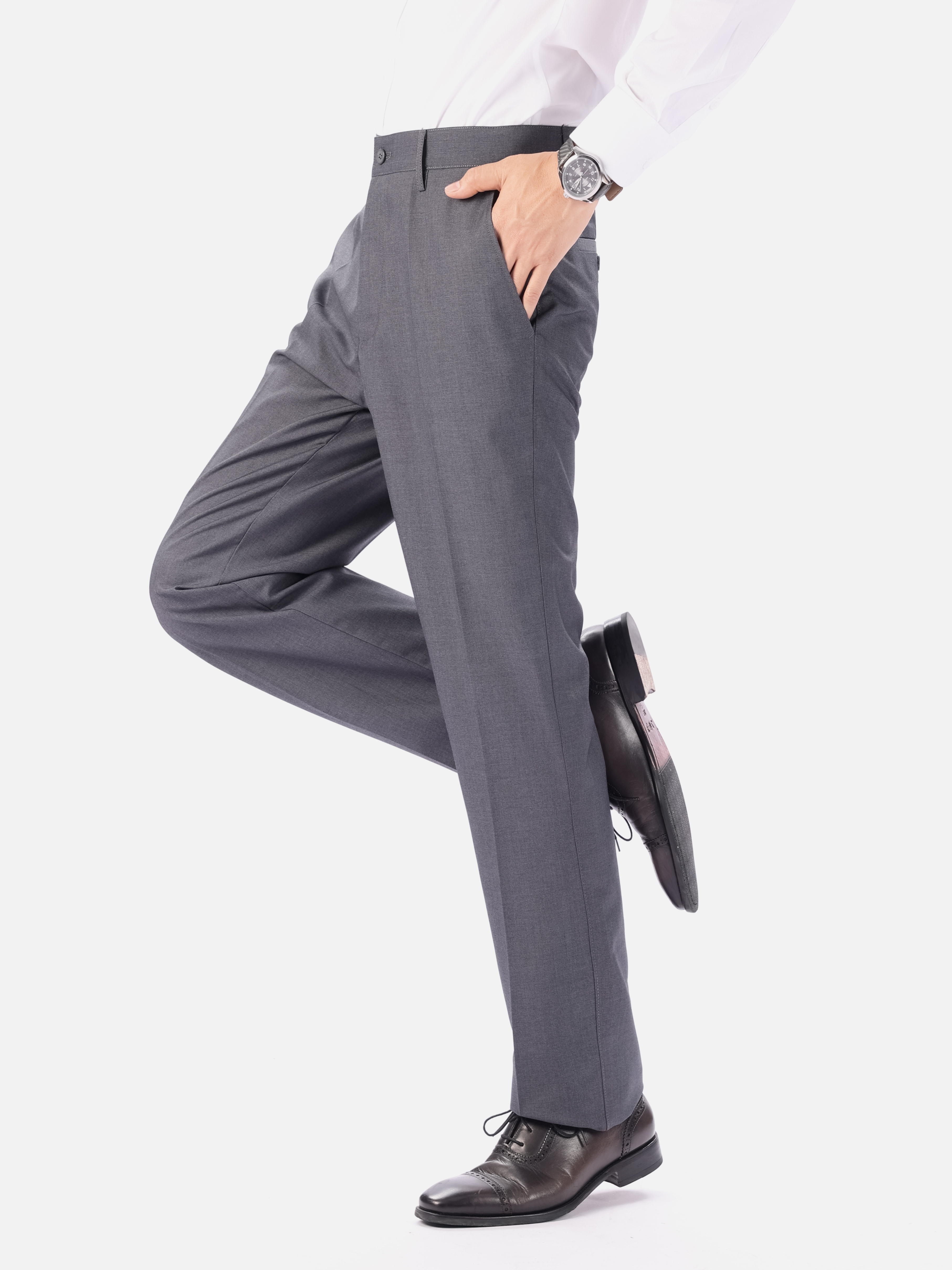 Pantalon habillé confortable pour homme pantalon de costume - Temu France