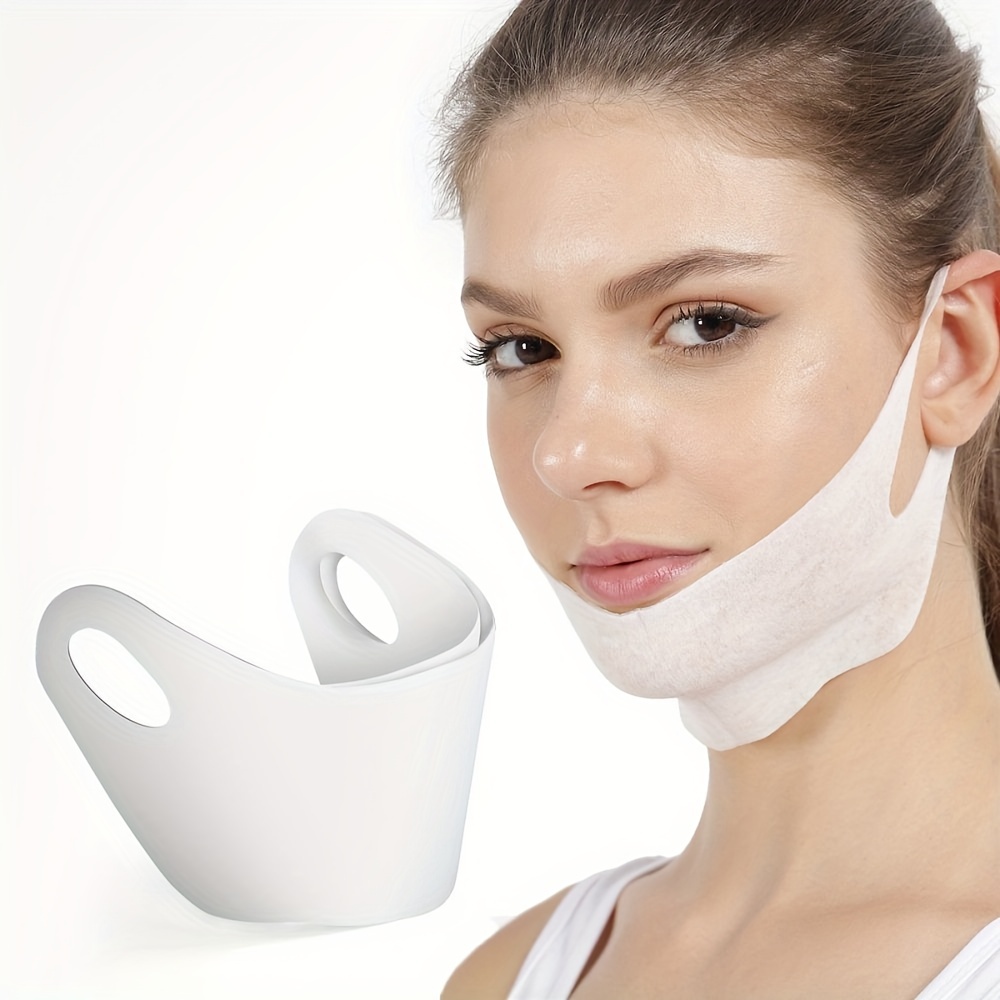 Double Chin Reducer Chin Strap Advanced V-Line Facial Slimming Strap for  Men & Women Contour Tightening & Firming Bandage Face Slimmer & Shaper