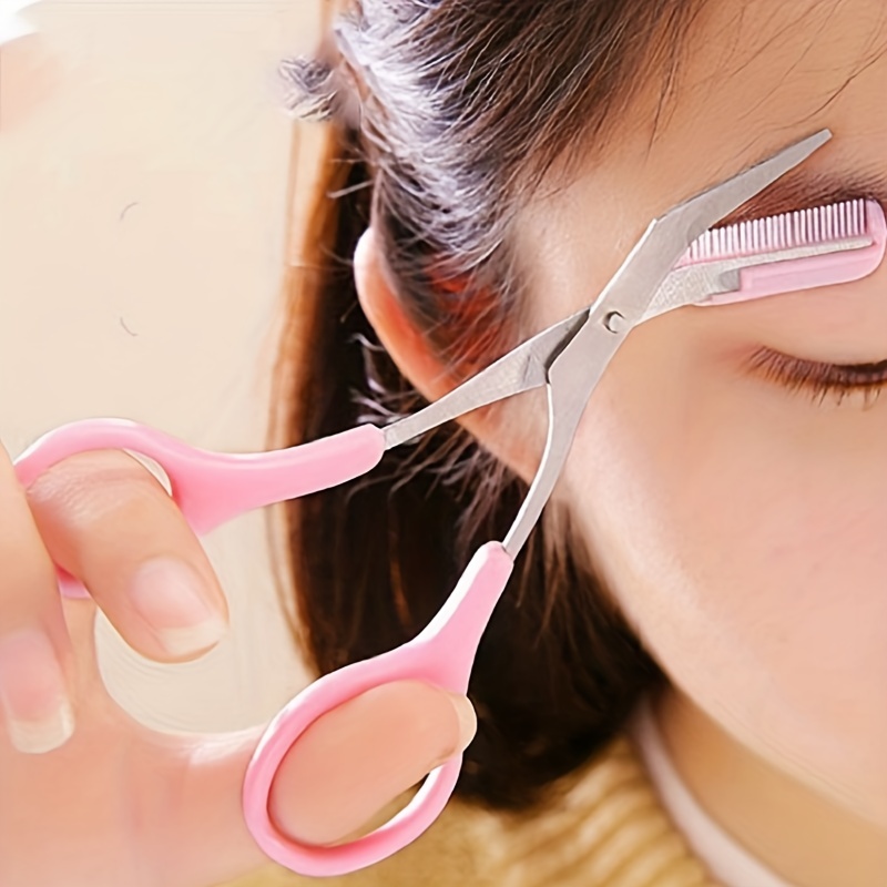 Eyebrow Trimmer Scissor Beauty Products For Women Eyebrow - Temu