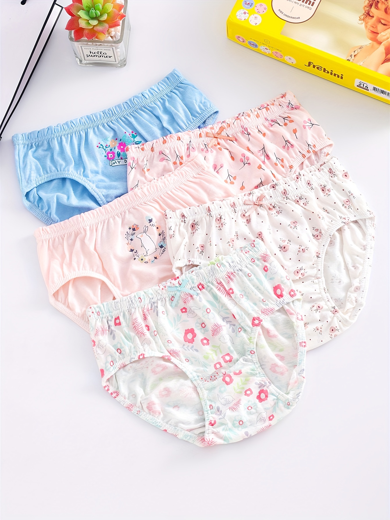 Baby Soft Cotton Underwear Little Girls'briefs Toddler - Temu