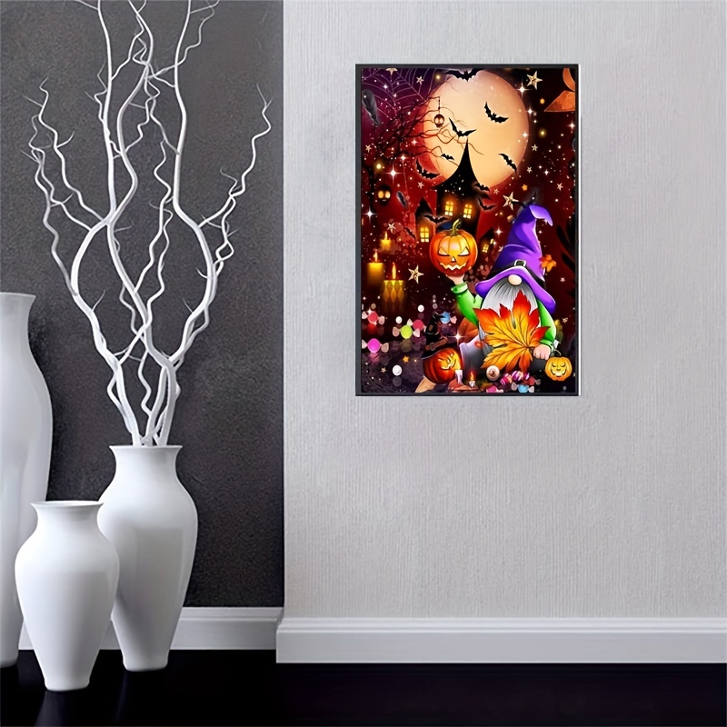 Diamond Art Painting Halloween Moon Gnome Diamond Painting - Temu