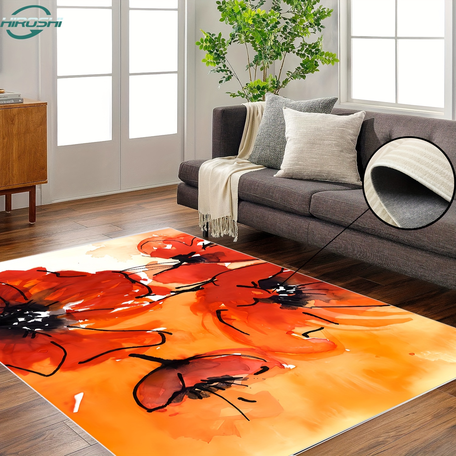 Alfombra moderna y suave con textura abstracta que se puede utilizar para  alfombras de felpa 3D para el hogar, alfombras antideslizantes para sala de
