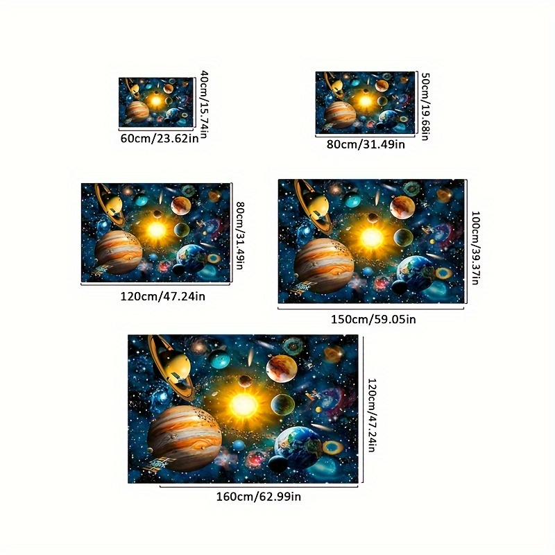 3D Universe Planet Living Room Carpet Room Home Fashion tappetino