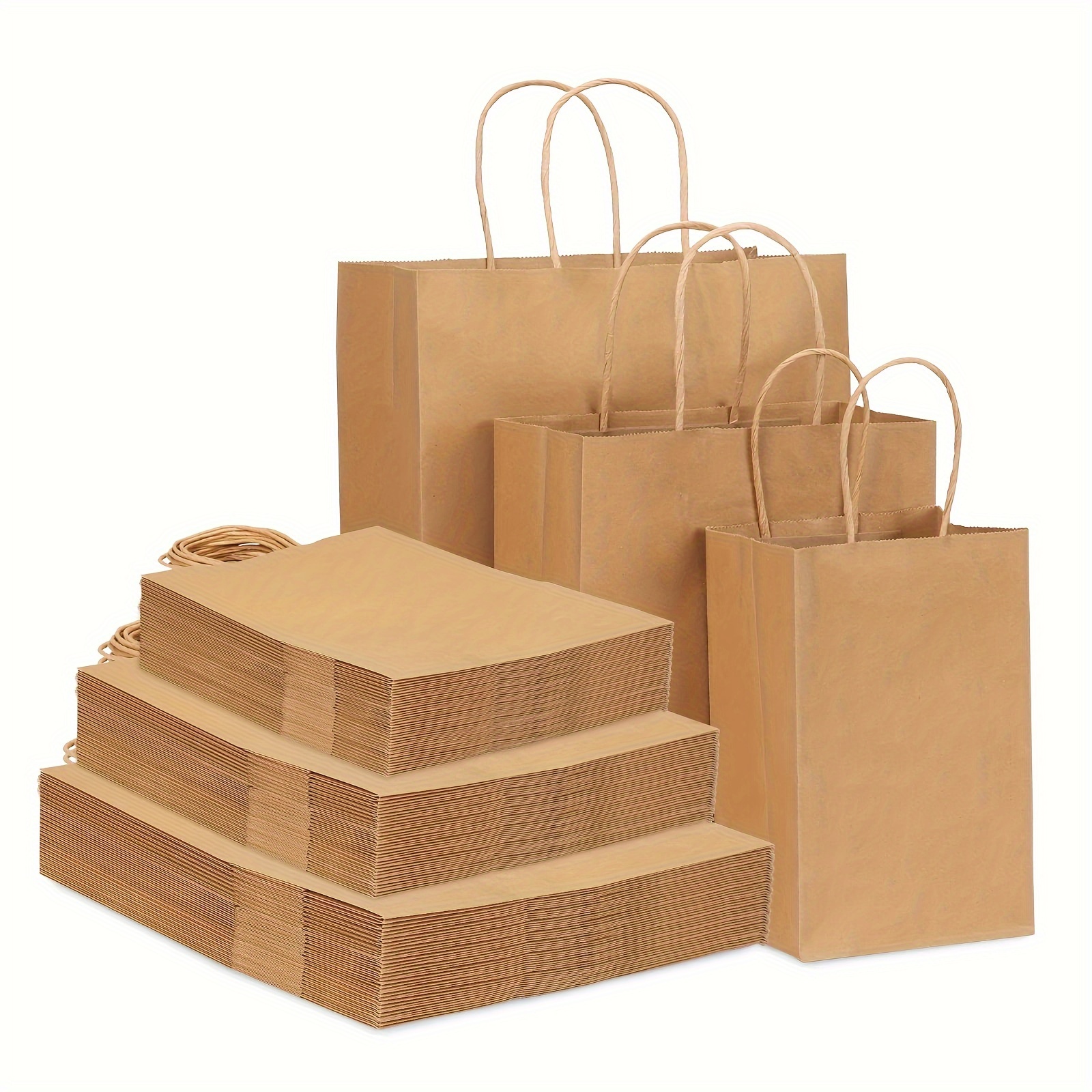 Colored Kraft Paper Bags Take out Packaging Hand held Paper - Temu
