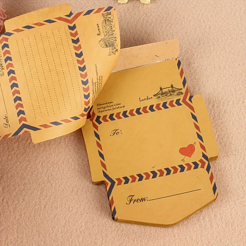 Enveloppe Cadeau 10 Pièces Enveloppes en Papier Kraft Rétro Enveloppe Rouge  Enveloppe de Carte Postale Enveloppes Les Cartes Cadeaux Enveloppe de Papier  Nacré avec Ruban : : Fournitures de bureau