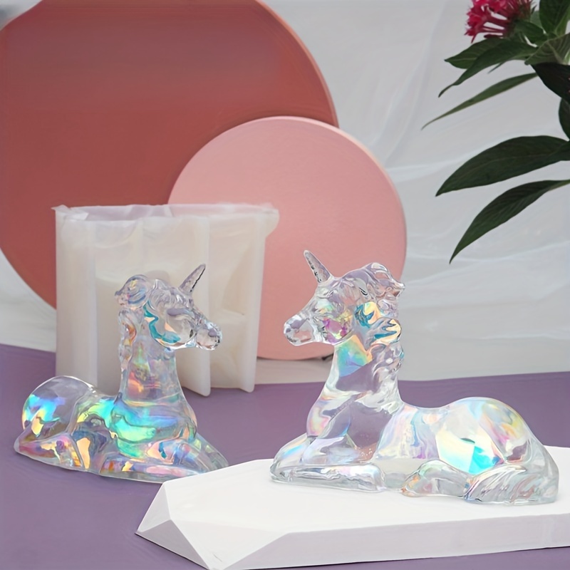 3d Unicorn Mold Silicone Animal Horse Mould Diy Epoxy Resin - Temu