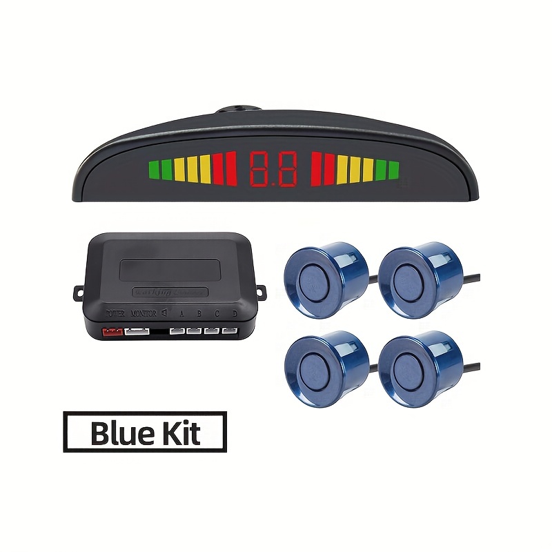Parking Sensor Detector de carro Display de LED automático Kit de sensor de  estacionamento Assistência reversa Monitor de radar de backup Detector de  carro de estacionamento