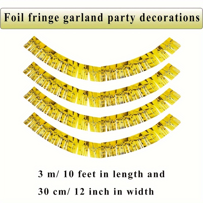 Gold Metallic Fringe Garland