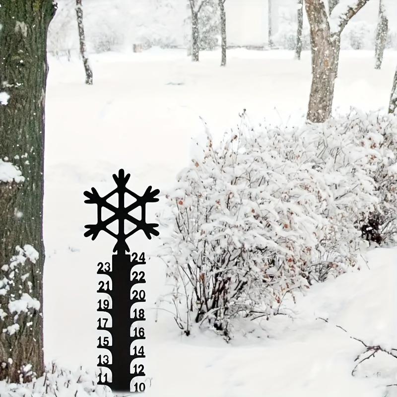 Snowflake Art Snow Gauge Christmas Snowflake Snowfall Gauge - Temu