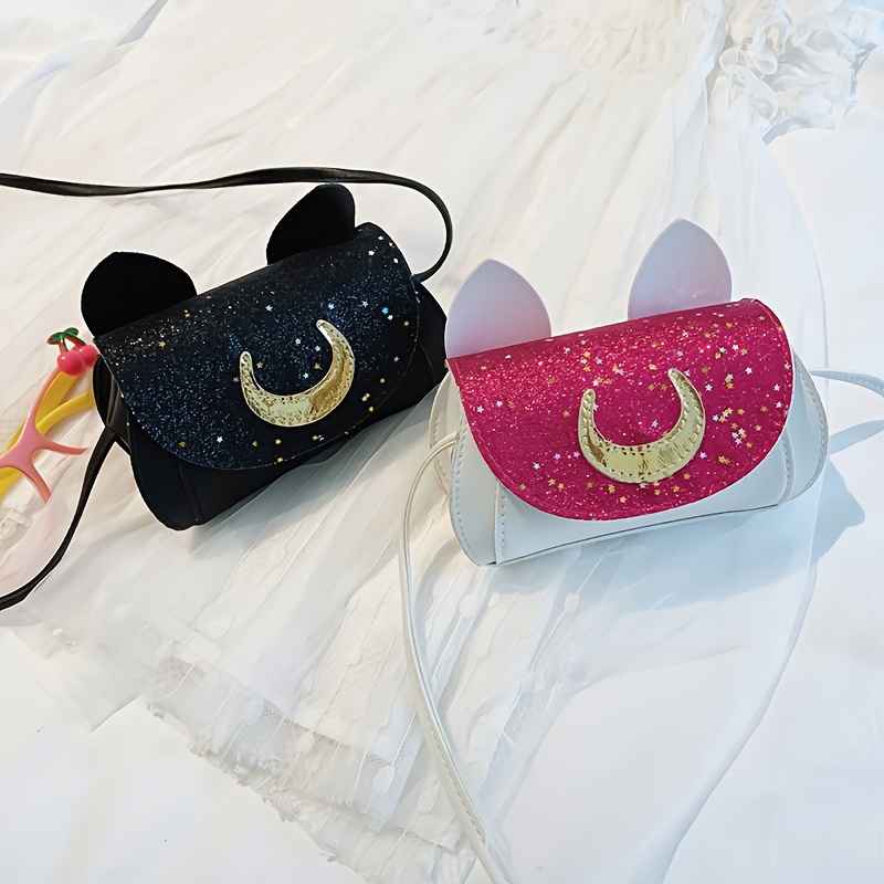 Girls Cute Cartoon Sequin Heart Shaped Crossbody Bag Coin Purse Decorative  Accessories For Party - Temu