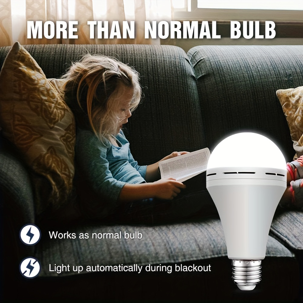 LED Rechargeable Light Lamp Home Emergency Automatic Power Failure Outage  bulbs