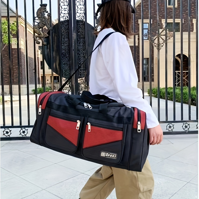 Large Capacity Travel Portable Clothing Duffel Bag Outdoor - Temu