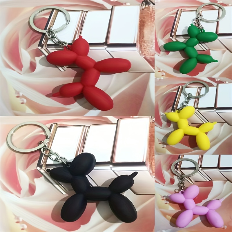 Balloon Dog Keychain, Cute Animal Balloon Puppy Keychain, Car Keys Keyring  Backpack Wallet Charm Pendant For Men - Temu