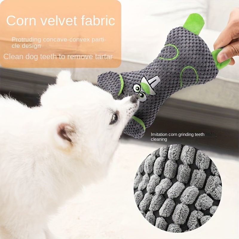 Food Design Pet Grinding Teeth Squeaky Plush Toy Durable Chew Toy For Dog  Interactive Supply - Temu