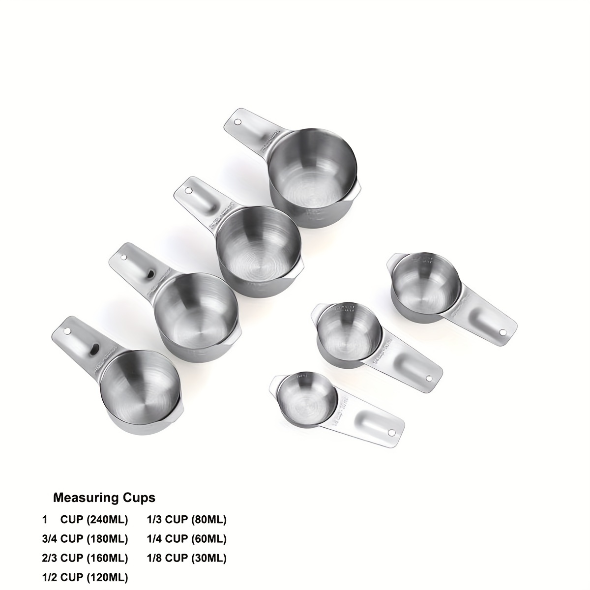 Stainless Steel Measuring Cups Set Heating Stainless Steel - Temu