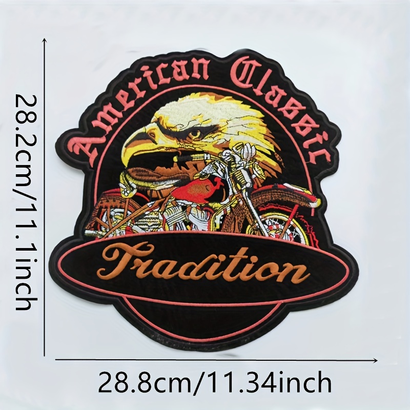 Punk Animal Patch Large Embroidery Patch Iron On Patches For Clothing  Thermoadhesive Patches For Jackets Sewing Motorcycle Patch