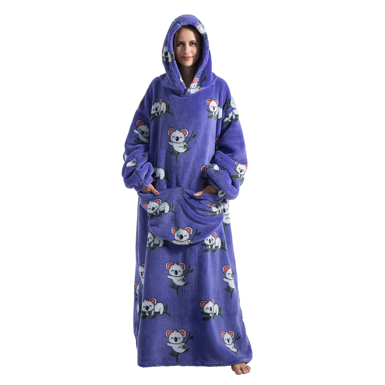 Long discount hooded blanket