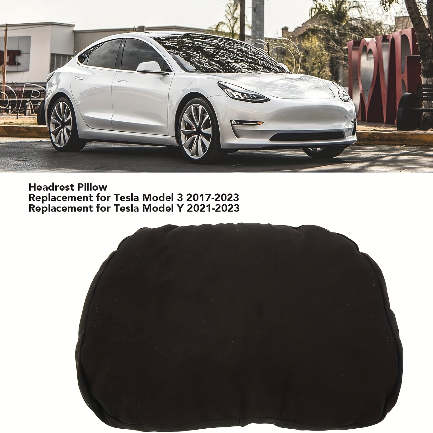 1 Pacco Cuscino Per Collo Poggiatesta Per Auto Adatto A Tesla Model 3 Model  Y Model S Model X Accessori, Cuscino Per Collo Poggiatesta Per Sedile Auto