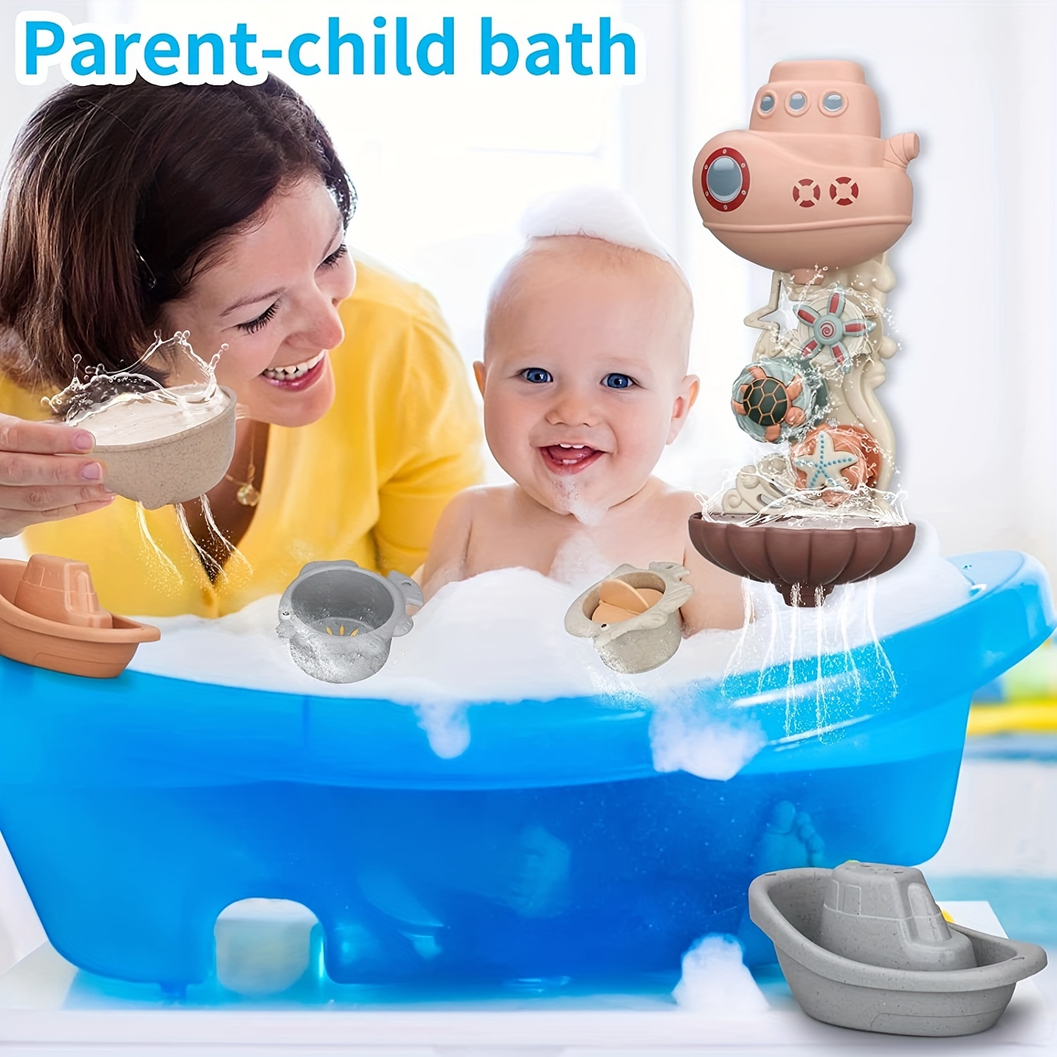 Bath Toys For Toddlers 1 3 Bathtub Toys For Kids Age 2 4 - Temu United Arab  Emirates