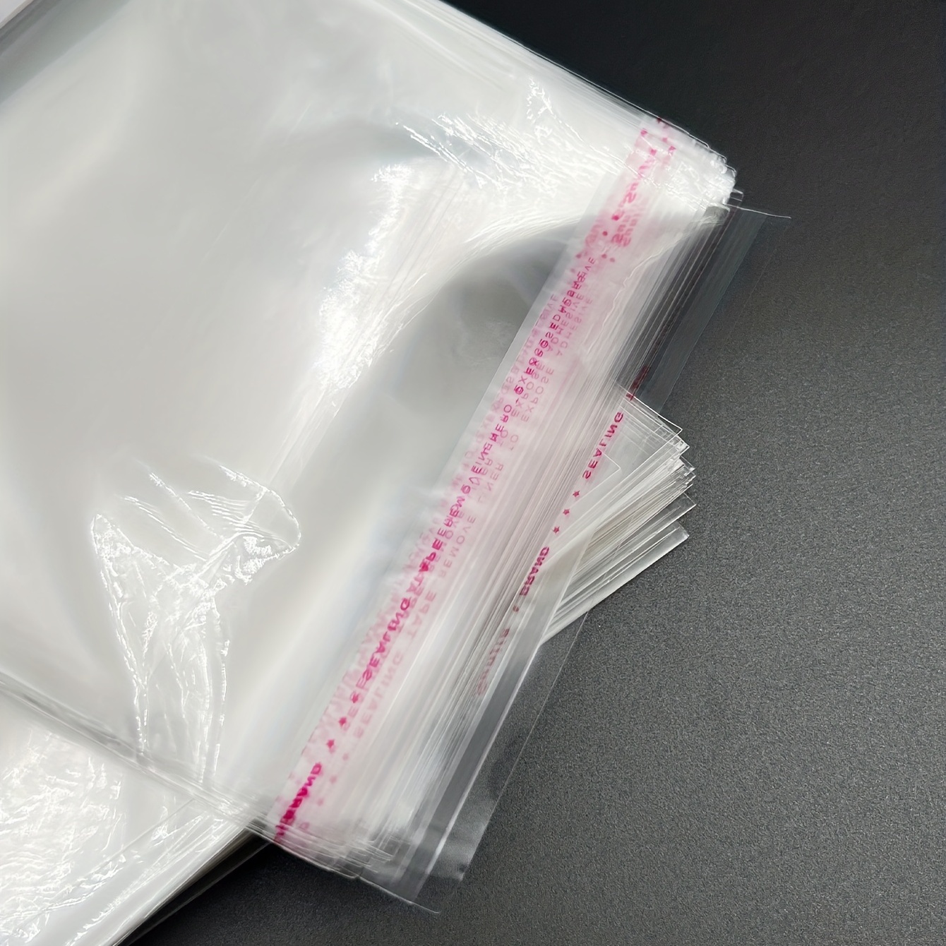 100pcs OPP Self-adhesive Bag Transparent Packaging Bag Plastic Bag