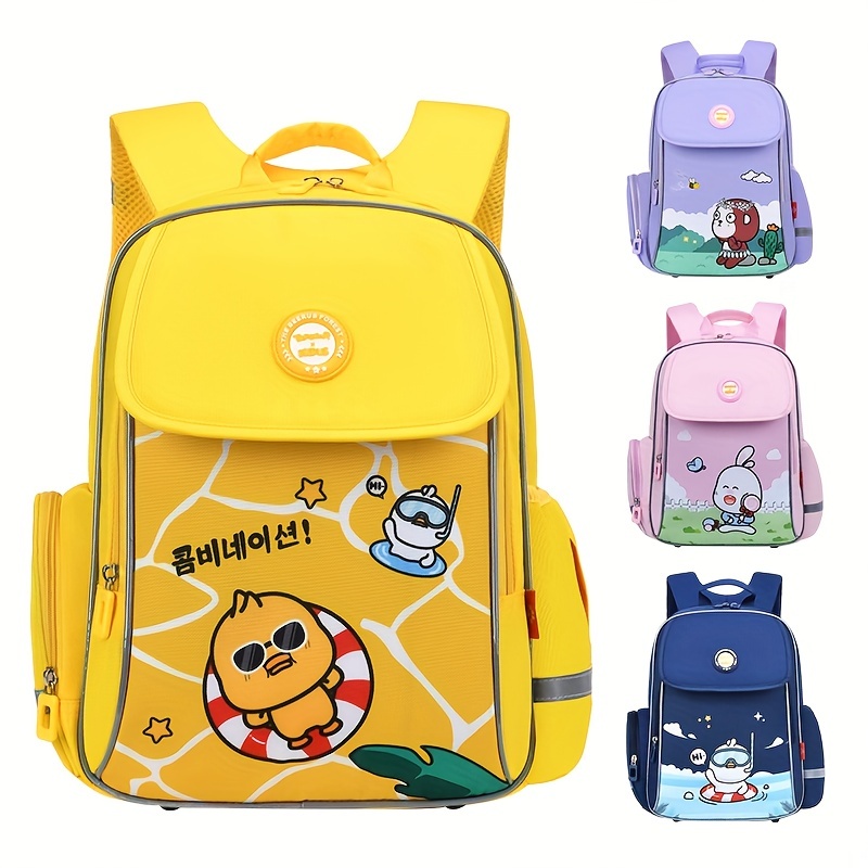 Cartoon Kindergarten Primary School Backpack Spine Protection Bag