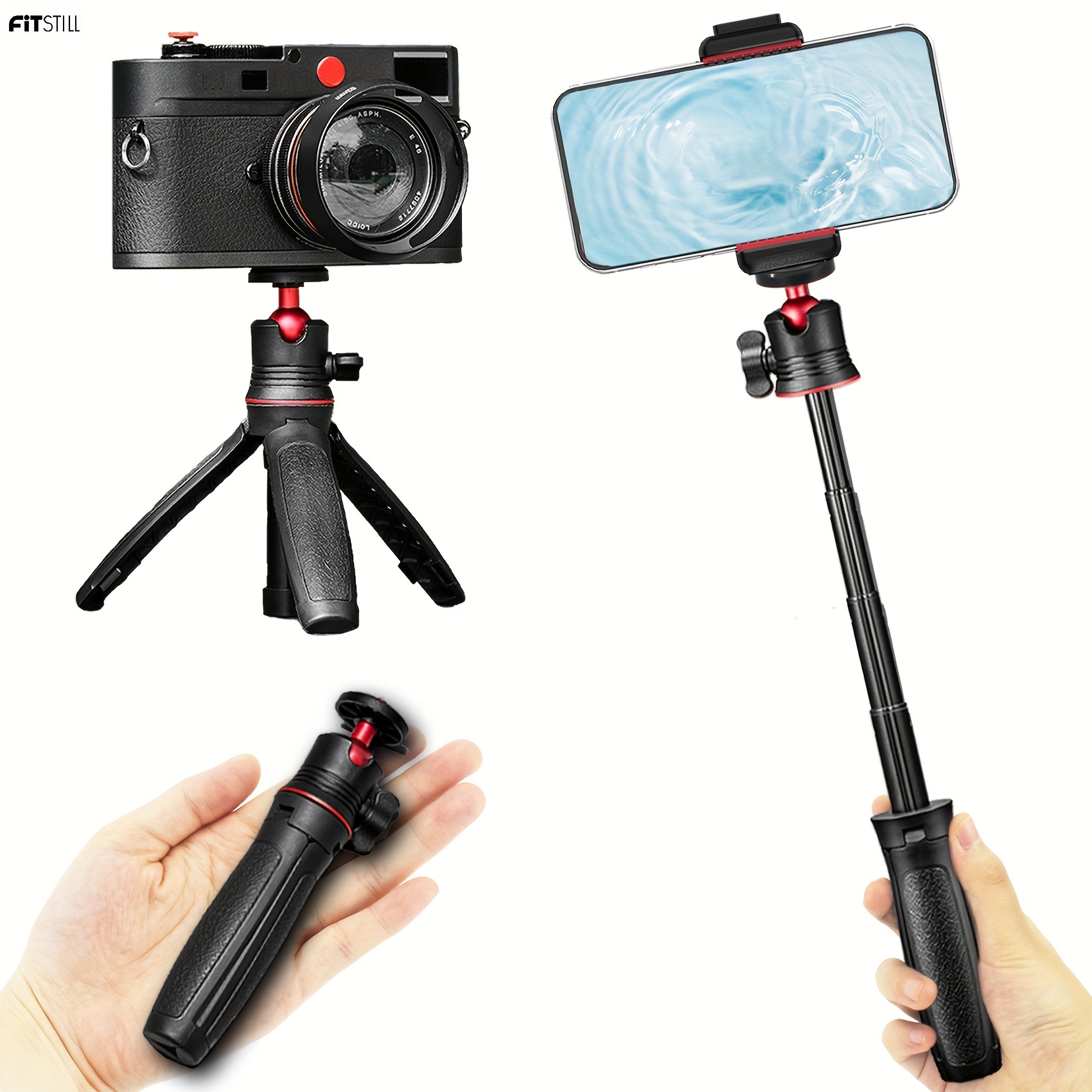 Selfie Stick à Prova de Água 360 para Gopro