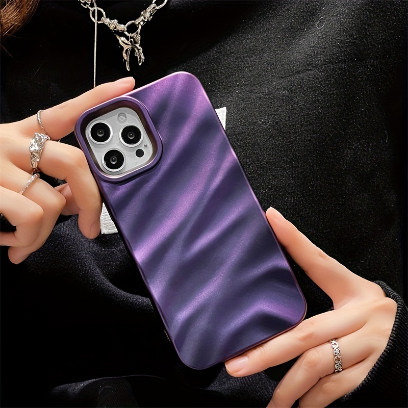 Shimmering Waves Flexible Case - iPhone 14 Pro Max (Purple)