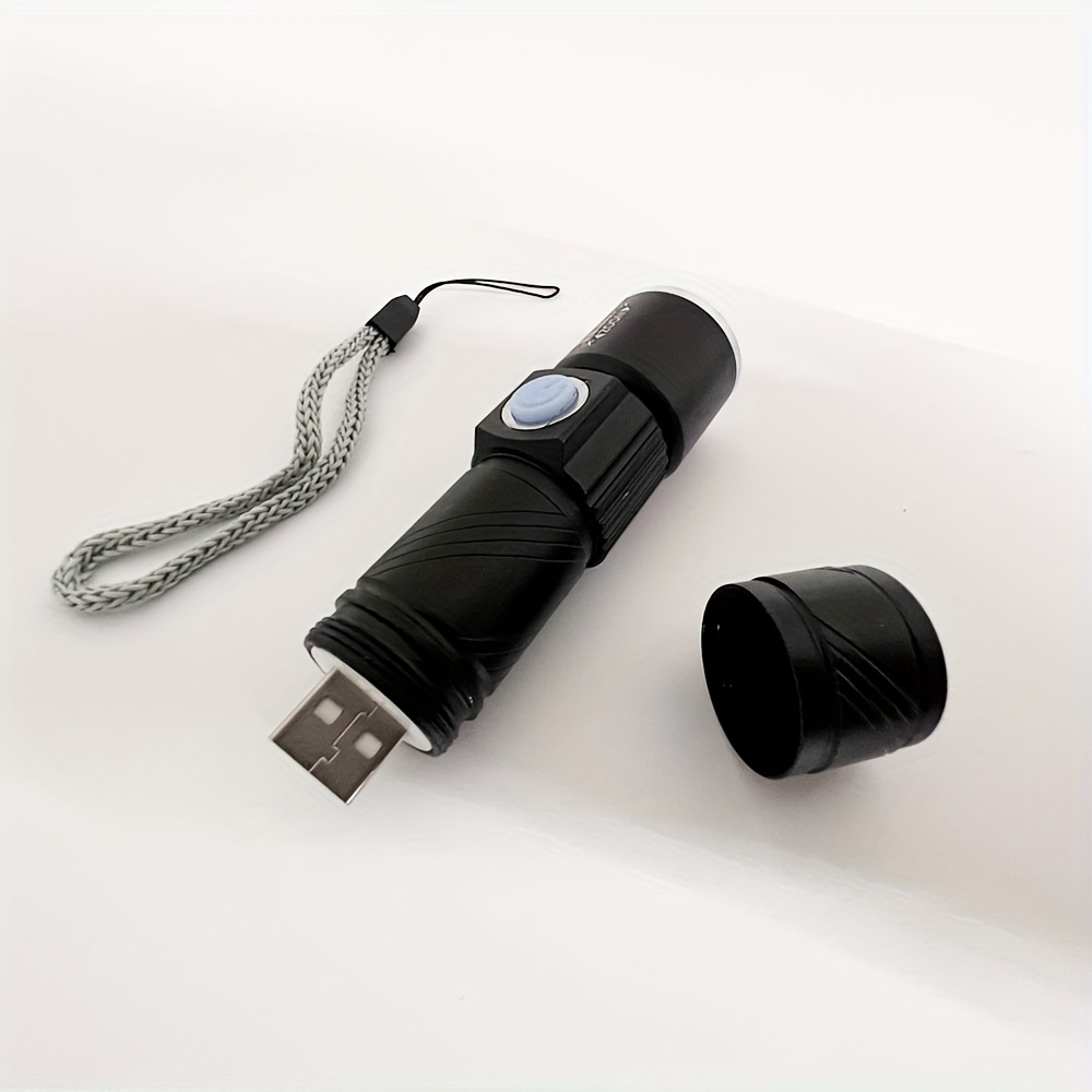 Uv 395nm Flashlight Usb Rechargeable Zoomable Ultraviolet - Temu