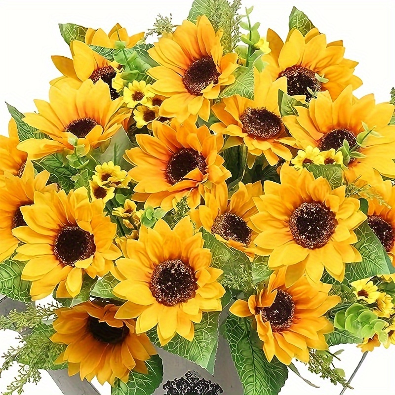 Girasole 1 Pezzo, Bouquet Di Fiori Artificiali In Seta Con Stelo, Girasole  Autunnale Finto, Girasole Artificiale Giallo Sfuso, Baby Shower,  Decorazione Di Nozze, Casa, Esterno, Decorazione Per Feste Al Coperto -  Temu Italy