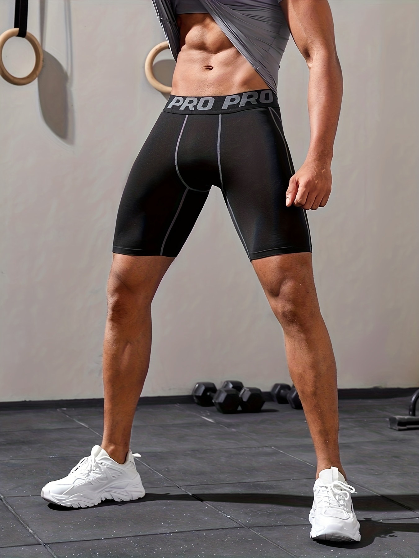 Men's Stretch Sports Pants Activewear High Stretch - Temu