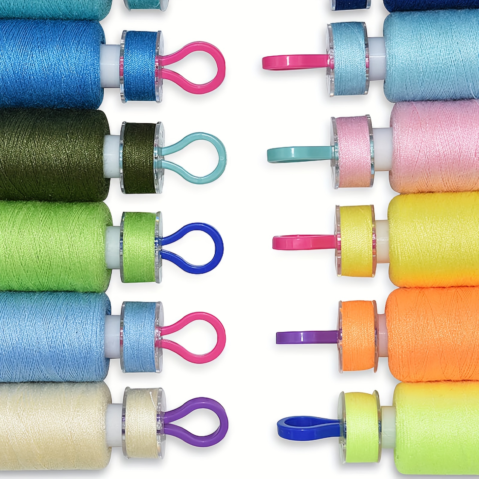 Sewing Machine Bobbins Multicolor Plastic Bobbins Spool for 