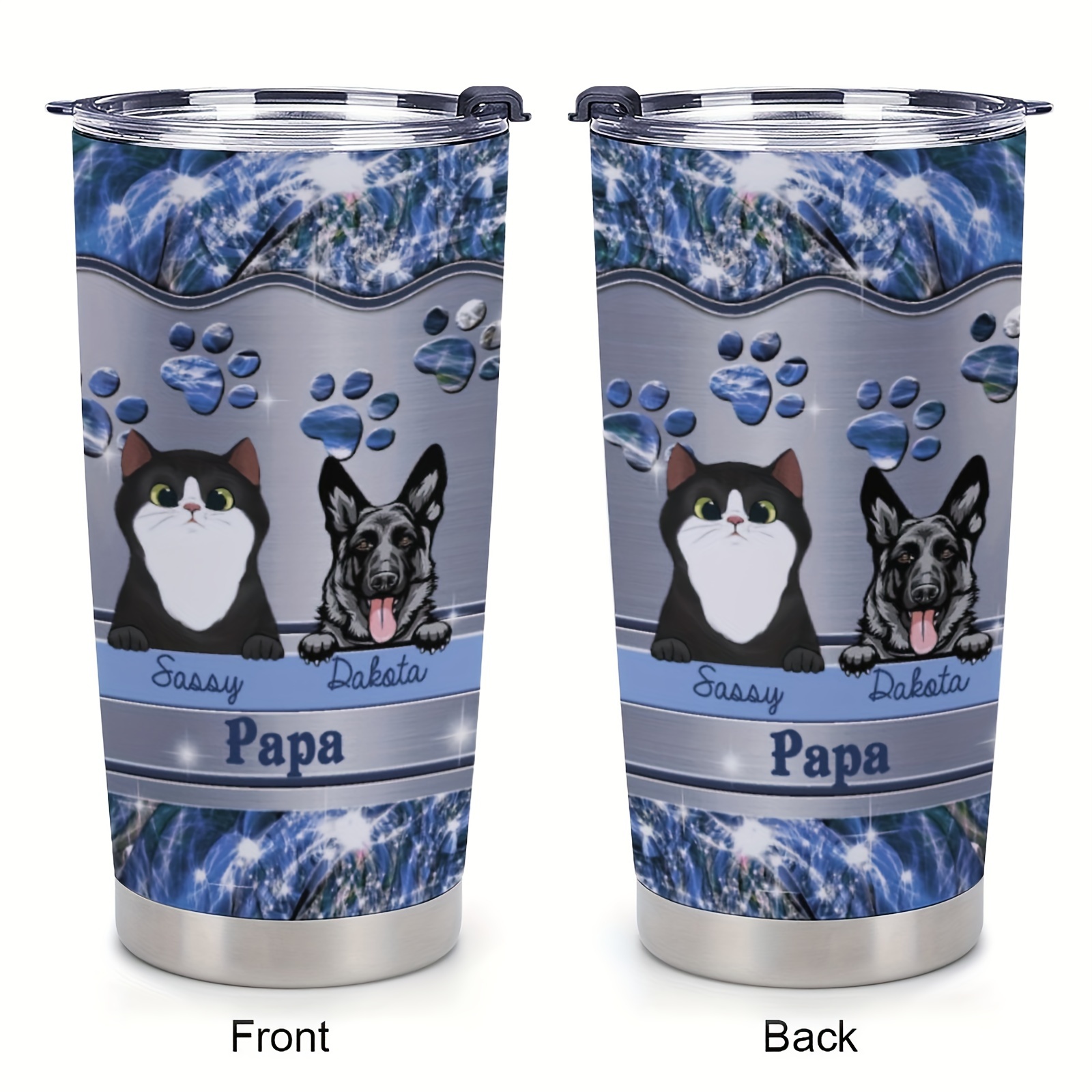 1pc 20oz Cow Gifts Cup, Coffee Mugs For Men, Caffee Gets Me Mooving,  Insulated Travel Coffee Mug With Lid