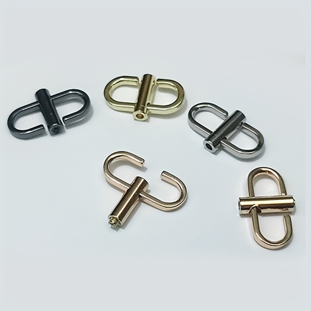 Adjustable Bag Chain Buckle Metal Link Connector Buckle Small Metal Clip  Buckle Belt With Adjuster Key Ring Snap Bag Chain Length Keeper Accessories  Metal Chain Bag With Adjustment Buckle 0.87×0.5 Send Screwdriver 