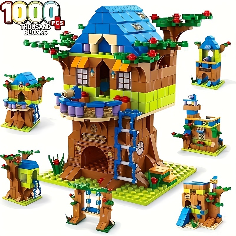 Homealexa Kit de Construction de Cabane d'arbre Jeu de Blocs Modèle de  Maison dans l'arbre Créatif Nature Jouets éducatifs 683PCS pour Adultes  Filles Garçons 6 Ans+ : : Jeux et Jouets