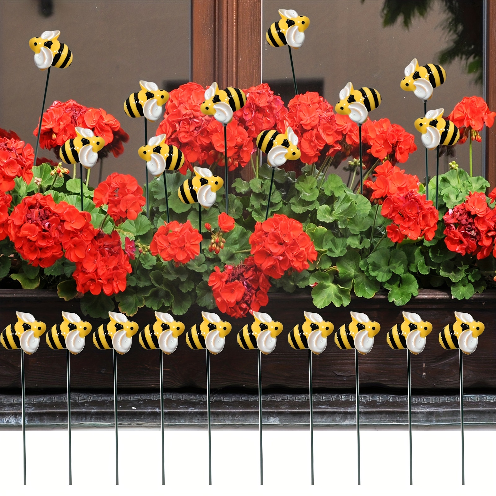 Estacas de metal para jardín, colmenas decorativas, abejas de miel,  decoración de primavera, patio, camino, césped, jardín, primavera,  decoración al