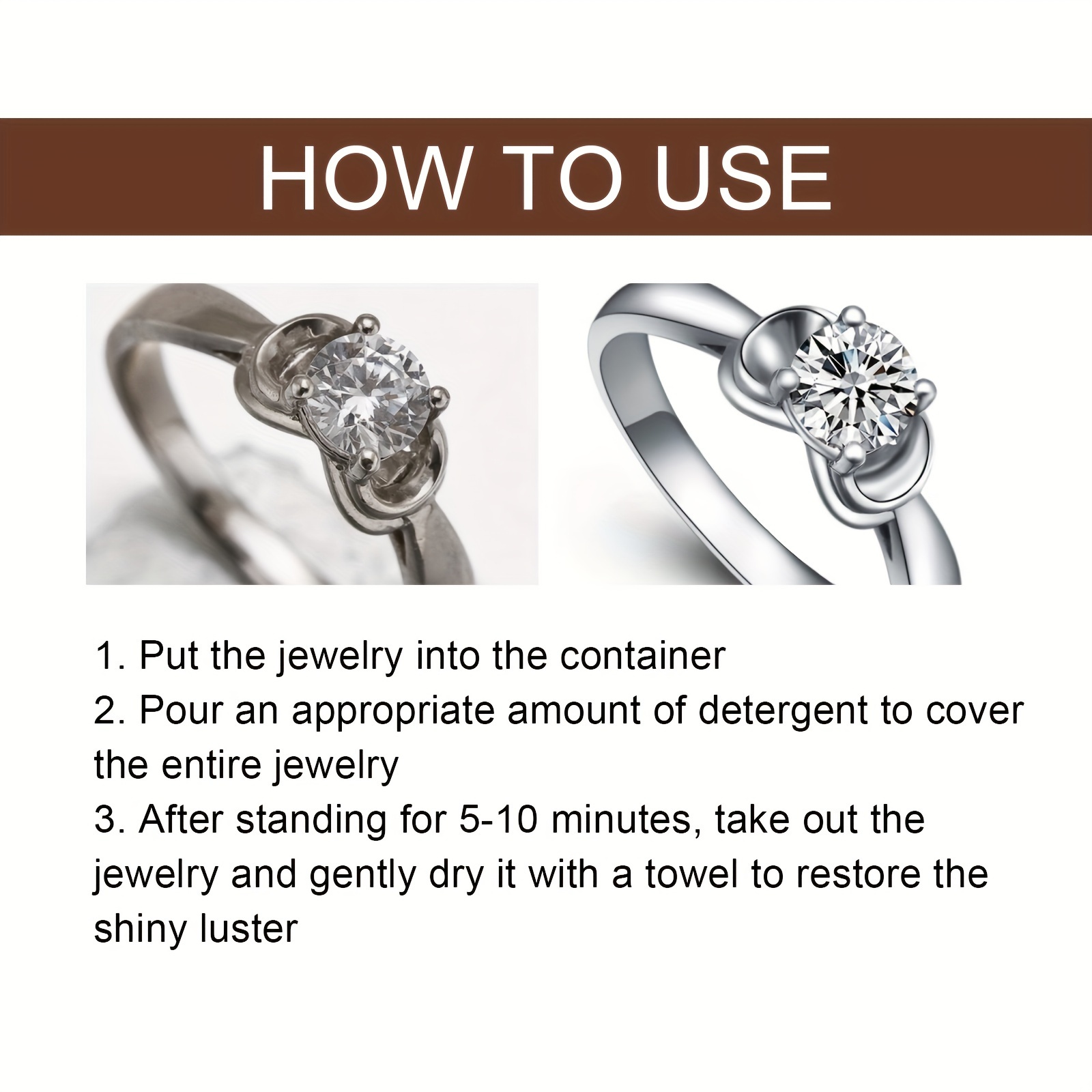 Jewelry Cleaner With Safe Formula And No Ammonia For - Temu