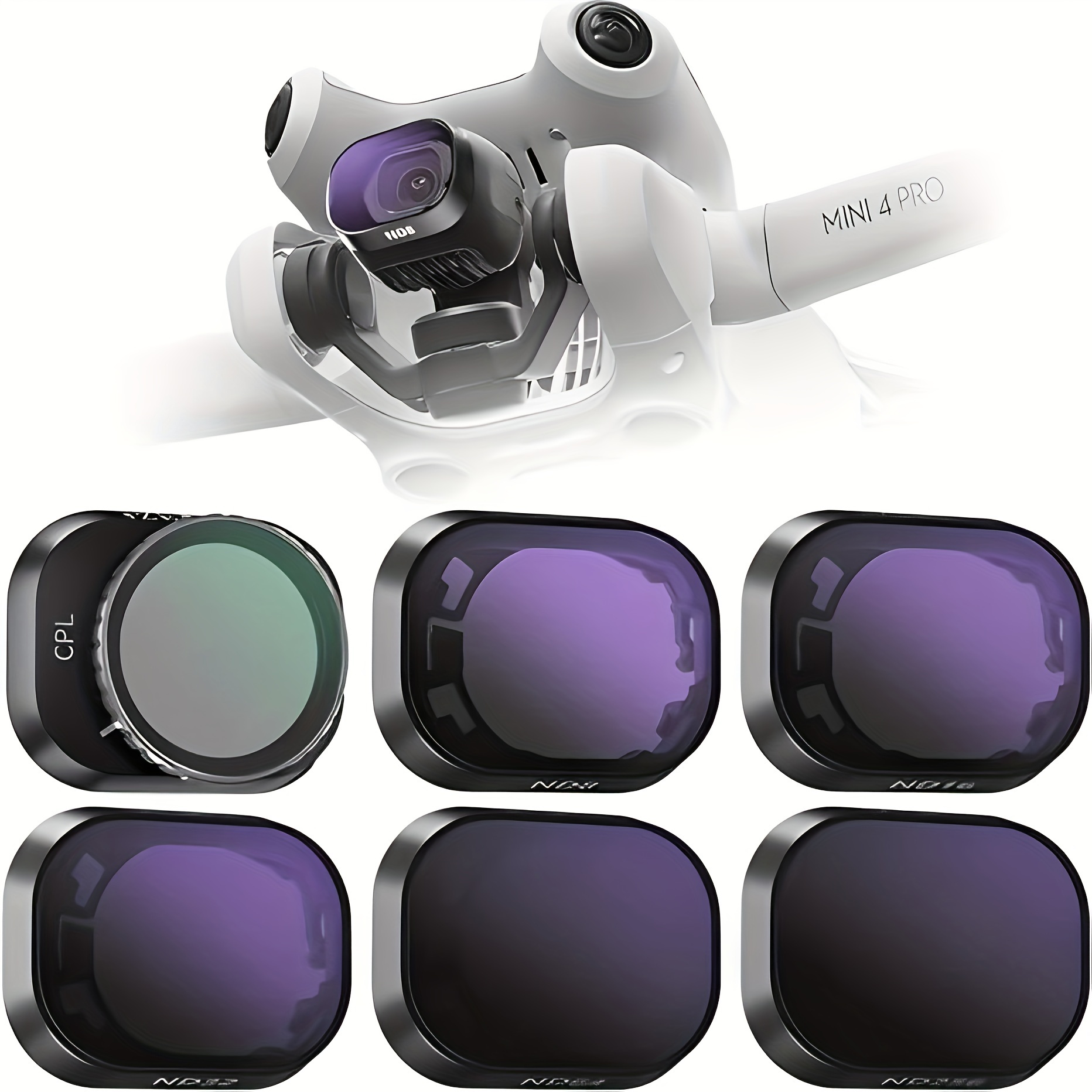 UV CPL ND8 Lens Filters For DJI MINI 3 PRO - Drone Camera Neutral