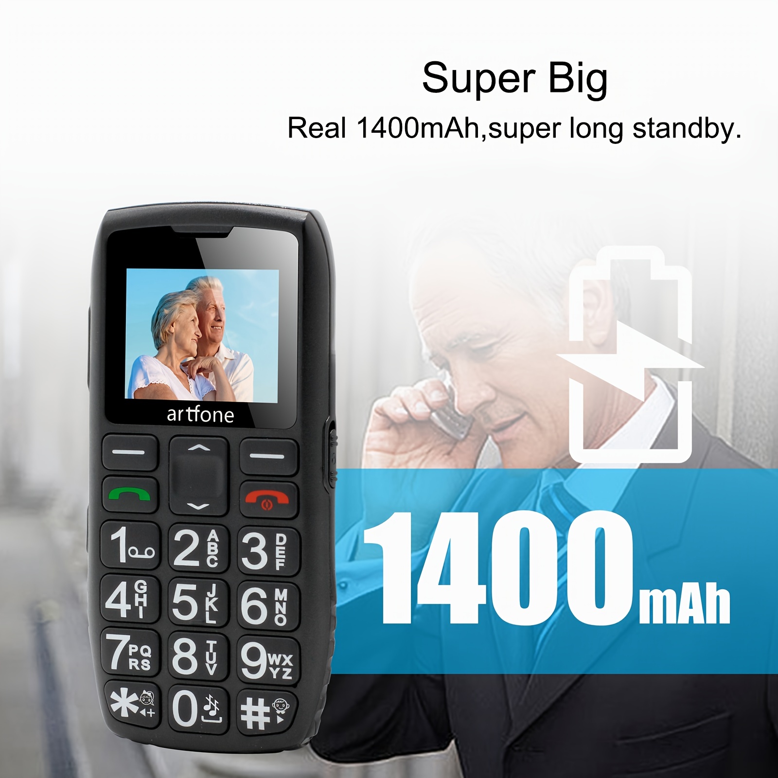 Mobile phone for elderly, big button mobile phone for elderly, best mobile  phone for elderly