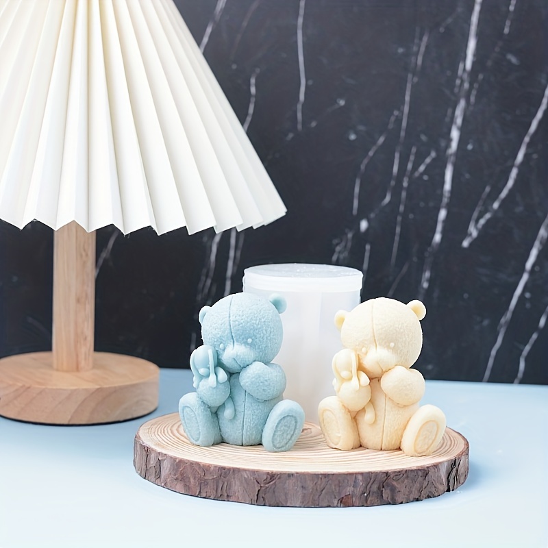 Handmade 3d Bear Candle Mold Diy Aromatherapy Woven Bear Hug Bear Plaster  Mold Bear Cartoon Bear Mold. - Temu