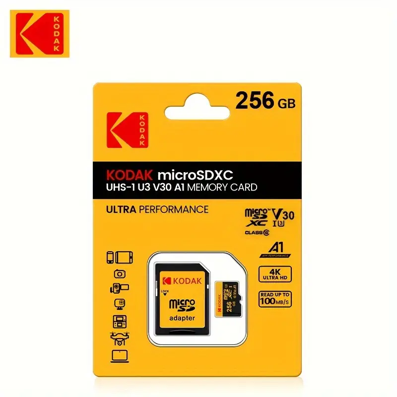 Carte Micro SD KODAK 512 Go/256 Go/128 Go/64 Go/32 Go Carte - Temu